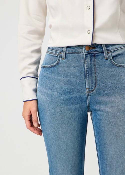 Damskie Spodnie Dzinsowe Wrangler Fierce Flare Sierra - 112364512