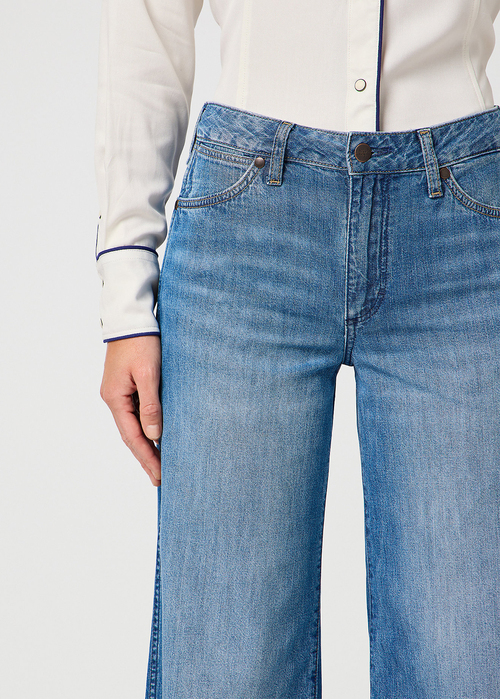 Damskie Spodnie Dzinsowe Wrangler World Wide Light Hand - 112362657