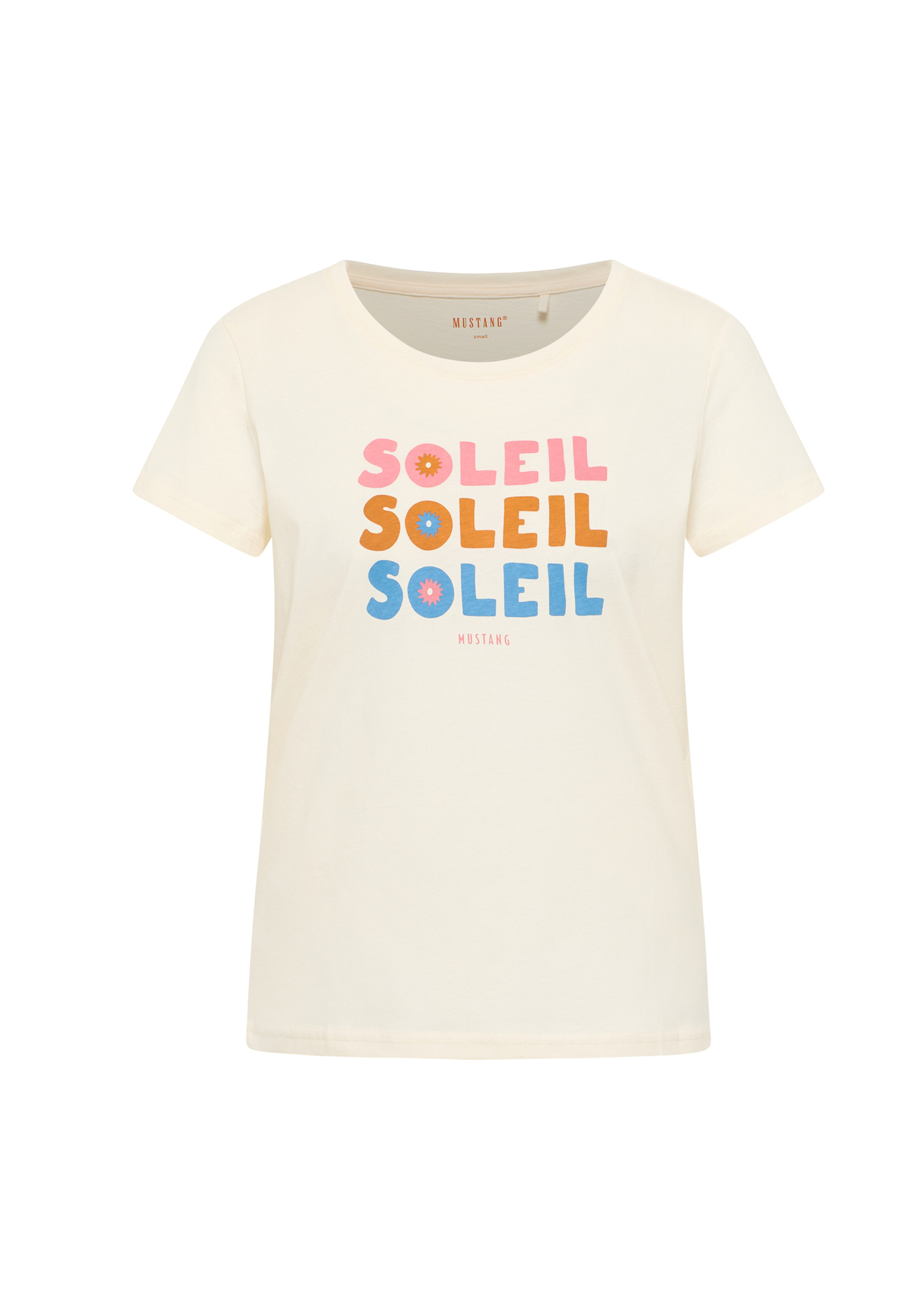 Damski T Shirt Mustang Style Alma Whisper White - 1016148-2013