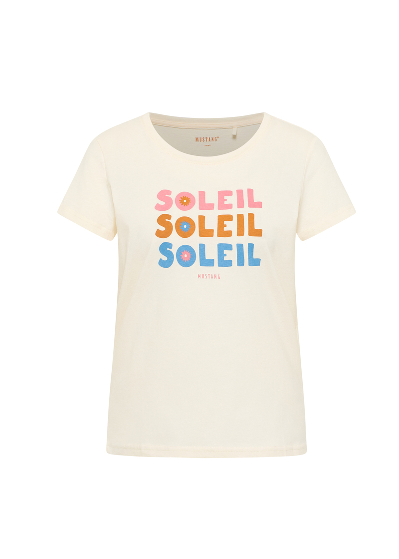 Damski T Shirt Mustang Style Alma Whisper White - 1016148-2013