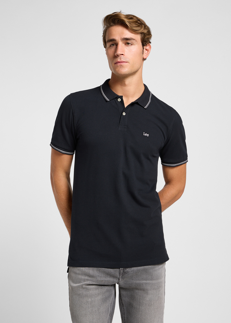 Meska Koszulka Polo Lee Pique Polo Black - 112363659