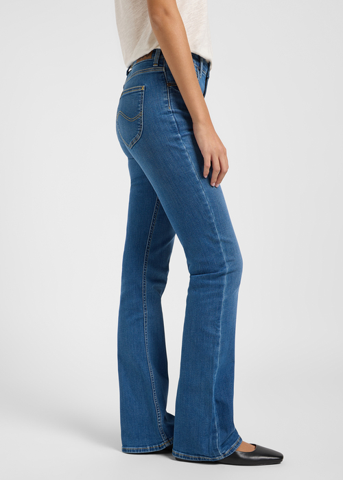 Damskie Spodnie Dzinsowe Lee Breese Boot Call Me Later - 112363443