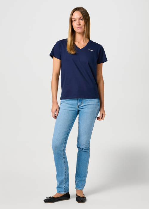 Damskie Spodnie Dzinsowe Wrangler Piper Sunlit Sands - 112362961