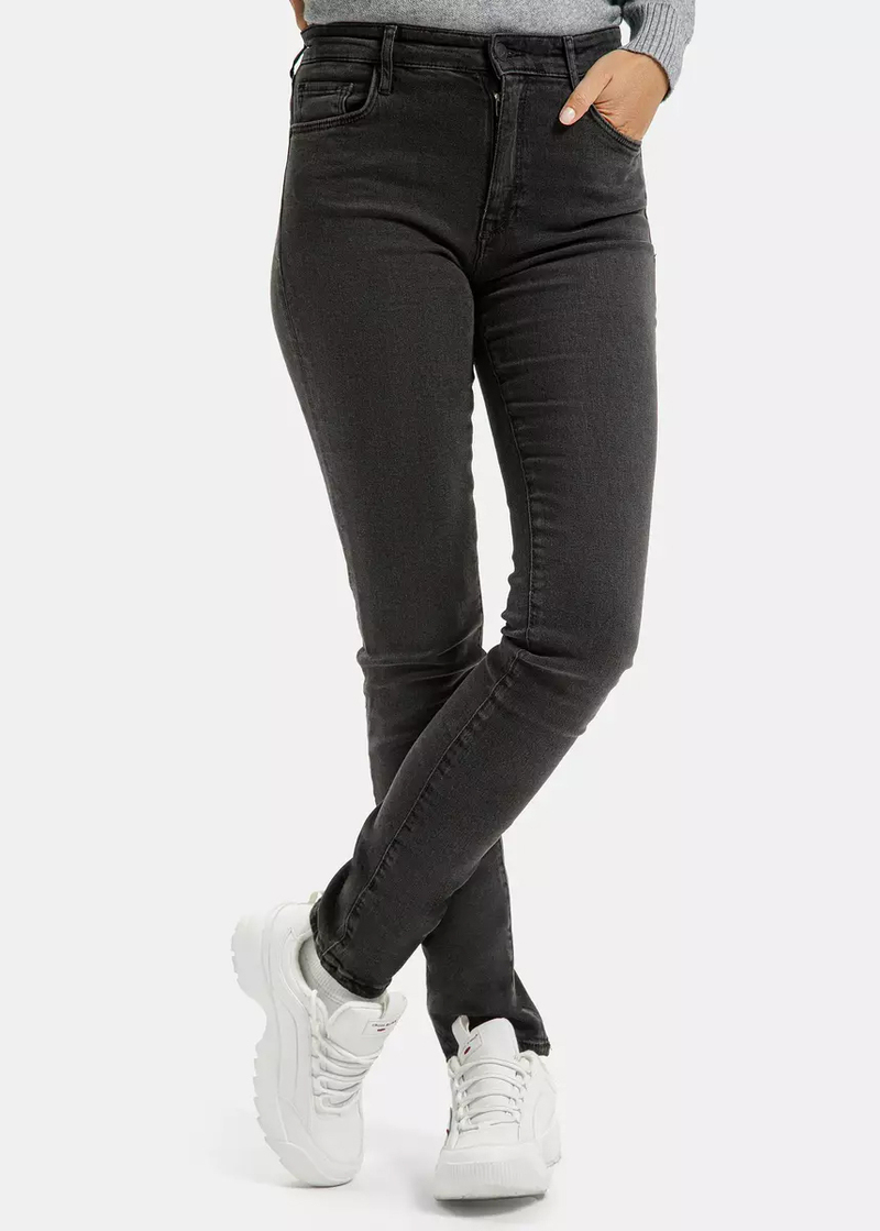 Damskie Spodnie Dinsowe Cross Jeans Anya Black 009 - P-532-009