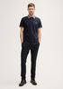 Meska Koszulka Polo Tom Tailor Piqu Polo Shirt With Stretch Sky Captain Blue - 1045629-10668