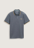 Mska Koszulka Polo Tom Tailor Piqu Polo Shirt With Stretch Navy Grey Mint Twotone - 1045629-35198