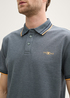 Mska Koszulka Polo Tom Tailor Piqu Polo Shirt With Stretch Navy Grey Mint Twotone - 1045629-35198