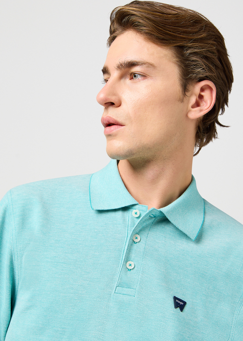 Meska Koszulka Polo Wrangler Refined Polo Shirt Teal - 112362834