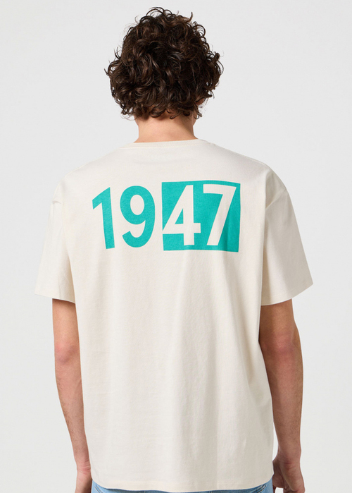 Meski T Shirt Wrangler Graphic Tee Vintage White - 112362353