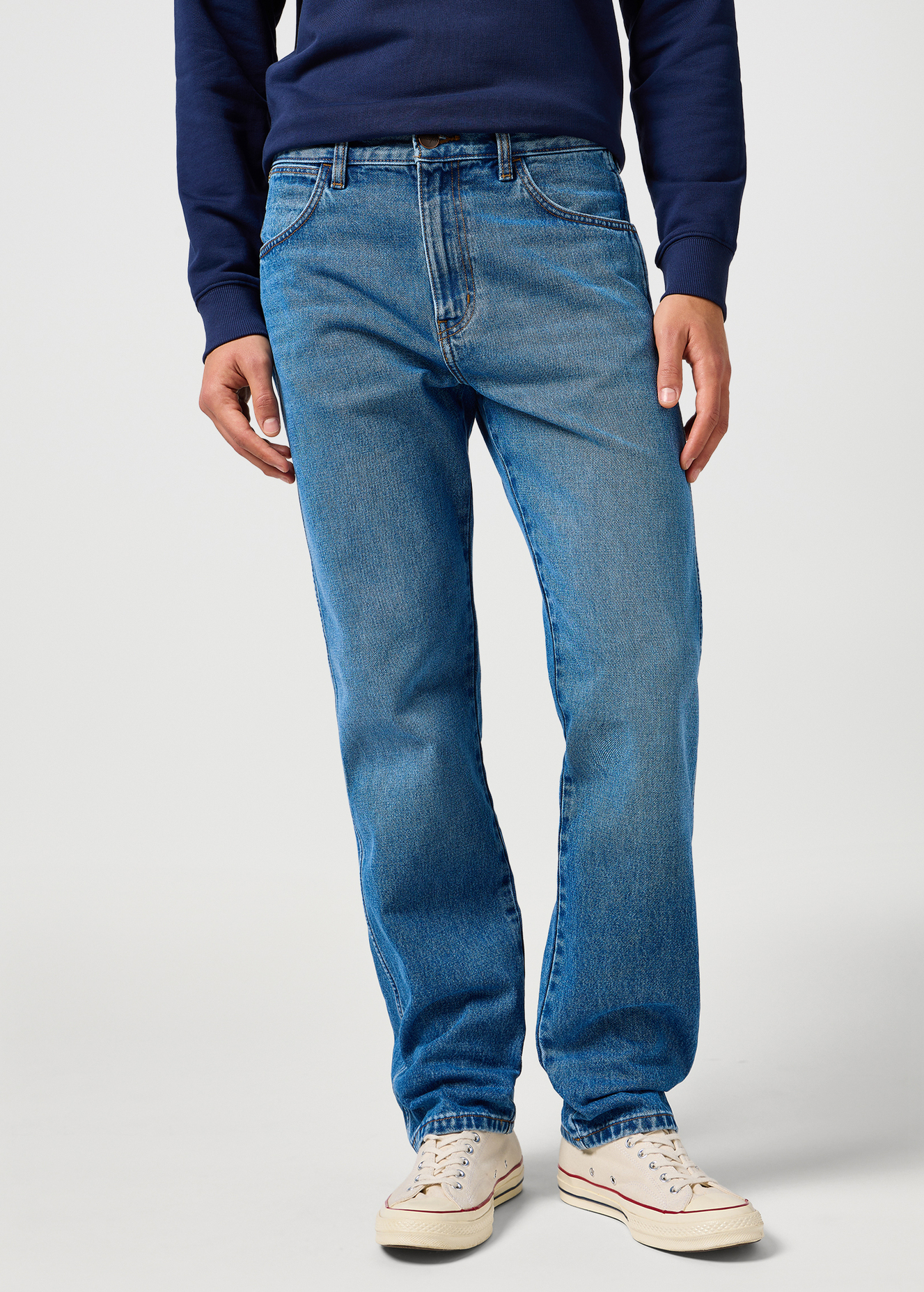 Meskie Spodnie Dzinsowe Wrangler Frontier Oceanic - 112364827