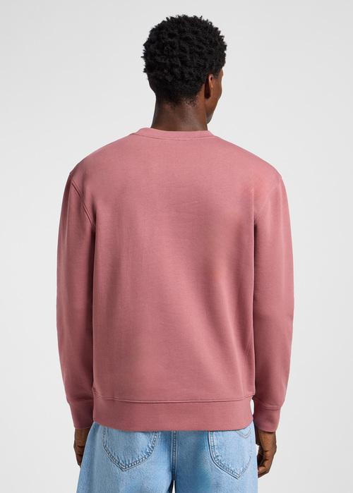 Mska Bluza Lee Patch Crew Sweatshirt Henna - 112363880