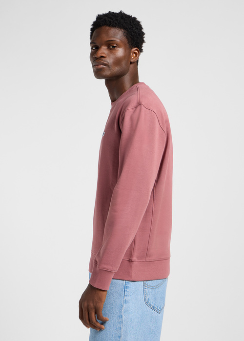 Mska Bluza Lee Patch Crew Sweatshirt Henna - 112363880