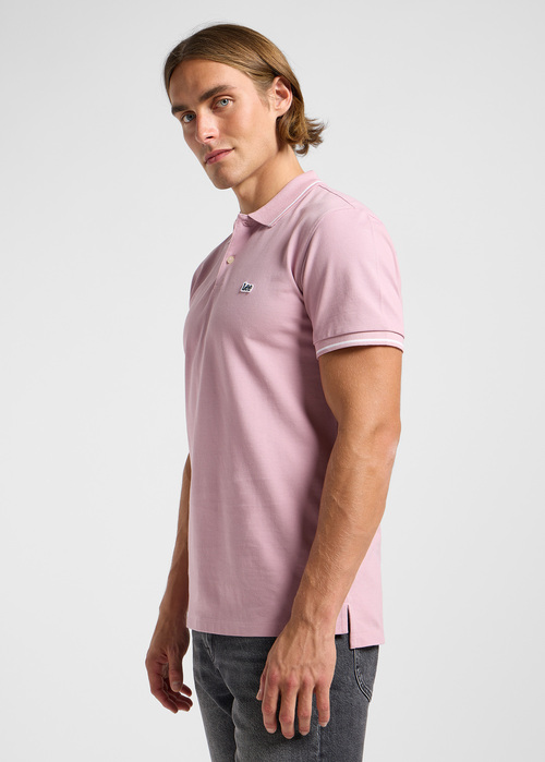 Meska Koszulka Polo Lee Pique Polo Soft Mauve - 112363856