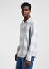 Mska Koszula Materiaowe Lee Mercantile Shirt Ecru Concrete Check - 112364144