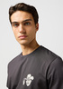 Meski T Shirt Wrangler Small Logo Tee Faded Black - 112362810