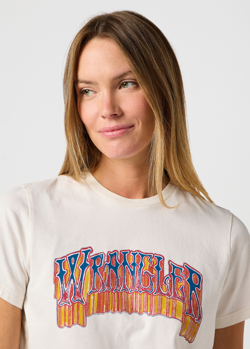 Wrangler Graphic Tee Vintage White - 112362566