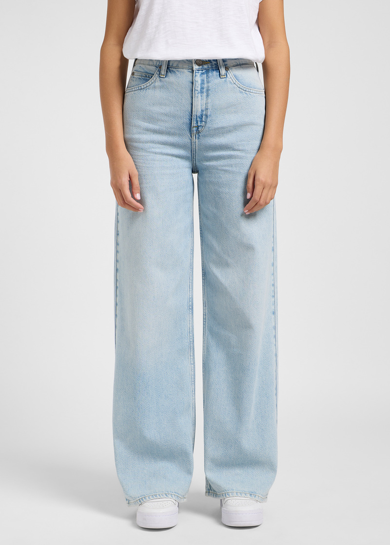 Damskie Spodnie Dzinsowe Lee Stella A Line Calm Waters - 112363521