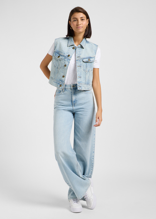 Damskie Spodnie Dzinsowe Lee Stella A Line Calm Waters - 112363521