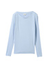Tom Tailor Long Sleeved Shirt With Boat Neckline Kentucky Blue - 1044909-11270 Tom Tailor Long Sleeved Shirt With Boat Neckline Kentucky Blue - 1044909-11270