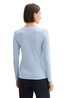 Tom Tailor Long Sleeved Shirt With Boat Neckline Kentucky Blue - 1044909-11270 Tom Tailor Long Sleeved Shirt With Boat Neckline Kentucky Blue - 1044909-11270