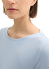 Tom Tailor Long Sleeved Shirt With Boat Neckline Kentucky Blue - 1044909-11270 Tom Tailor Long Sleeved Shirt With Boat Neckline Kentucky Blue - 1044909-11270