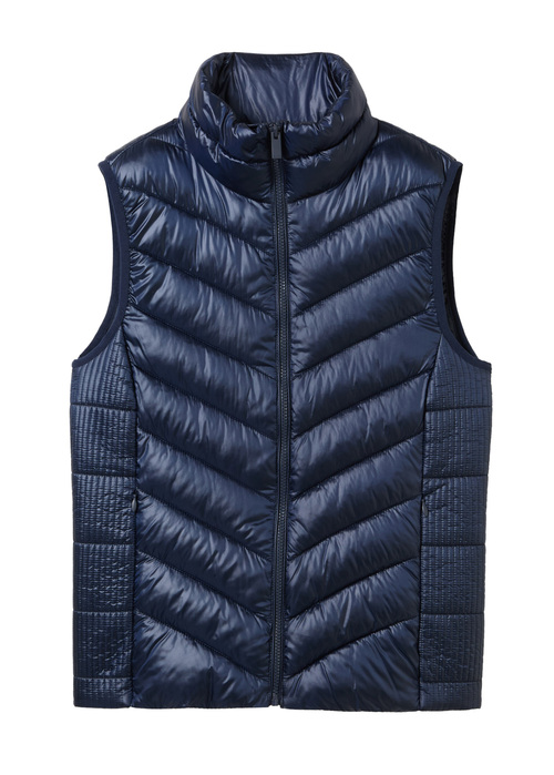 Damski Bezrekawnik Tom Tailor Lightweight Quilted Gilet Sky Captain Blue - 1041486-10668