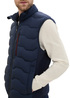 Mski Bezrkawnik Tom Tailor Hybrid Puffer Gilet Sky Captain Blue - 1041454-10668