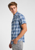 Meska Koszula Materialowe Lee Short Sleeve Western Shirt Orion Ombre Check - 112364225