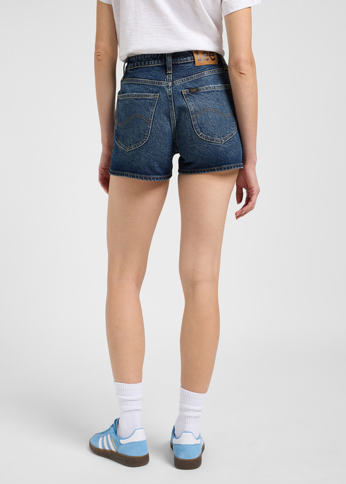 Damskie Szorty Dzinsowe Lee Carol Shorts Dark Retreat - 112363525