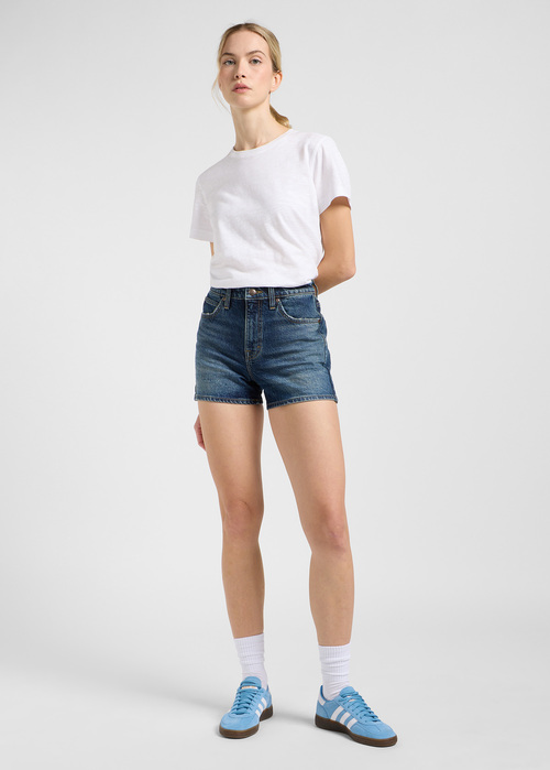 Damskie Szorty Dzinsowe Lee Carol Shorts Dark Retreat - 112363525