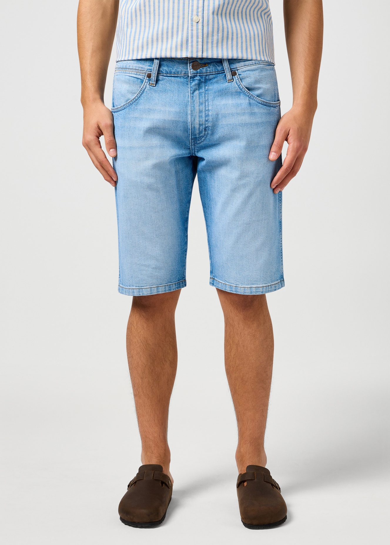 Meskie Szorty Dzinsowe Wrangler Colton Shorts Slate Shade - 112362489