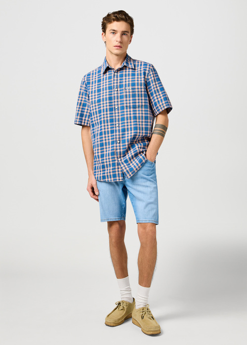 Meskie Szorty Dzinsowe Wrangler Texas Shorts Slate Shade - 112362508