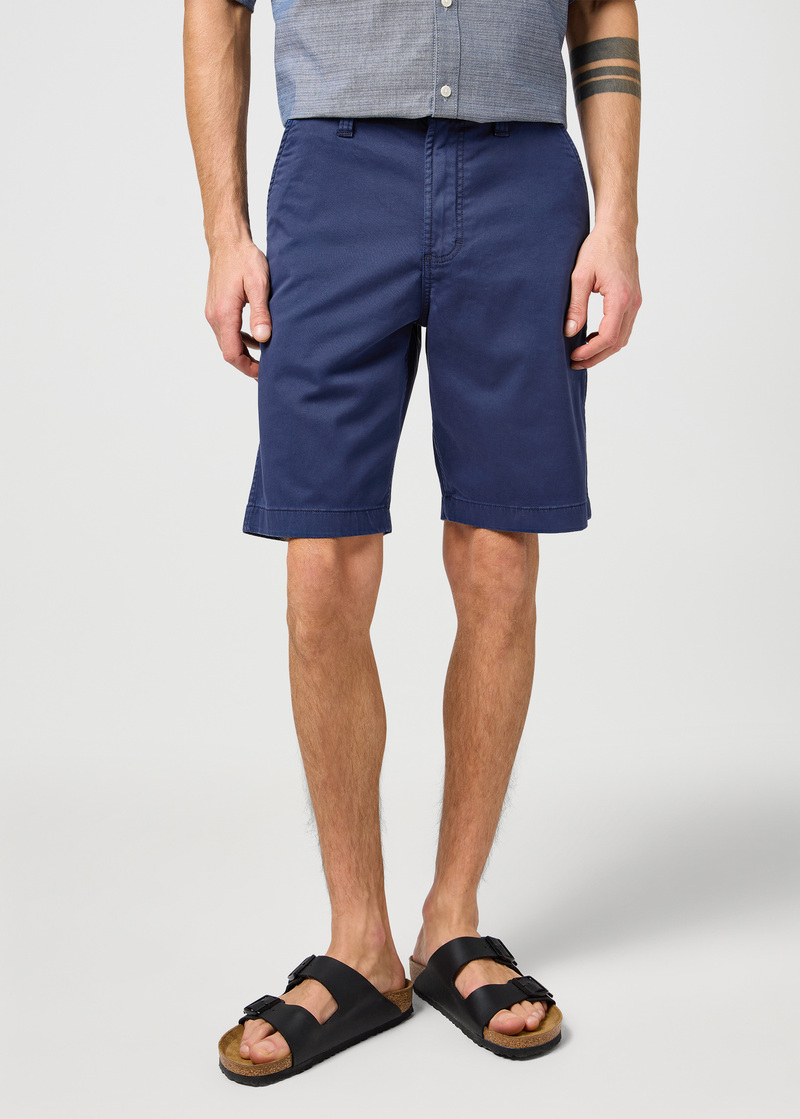 Meskie Szorty Materialowe Wrangler Chino Shorts Navy - 112362348