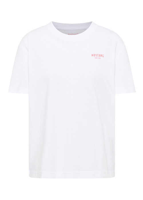Damski T Shirt Mustang Floris General White - 1016158-2045