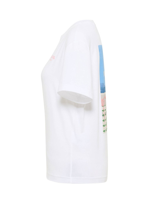 Damski T Shirt Mustang Floris General White - 1016158-2045