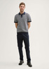 Meska Koszulka Polo Tom Tailor Knitted Cotton Polo Shirt Navy White Fancy Stripe - 1046321-37780