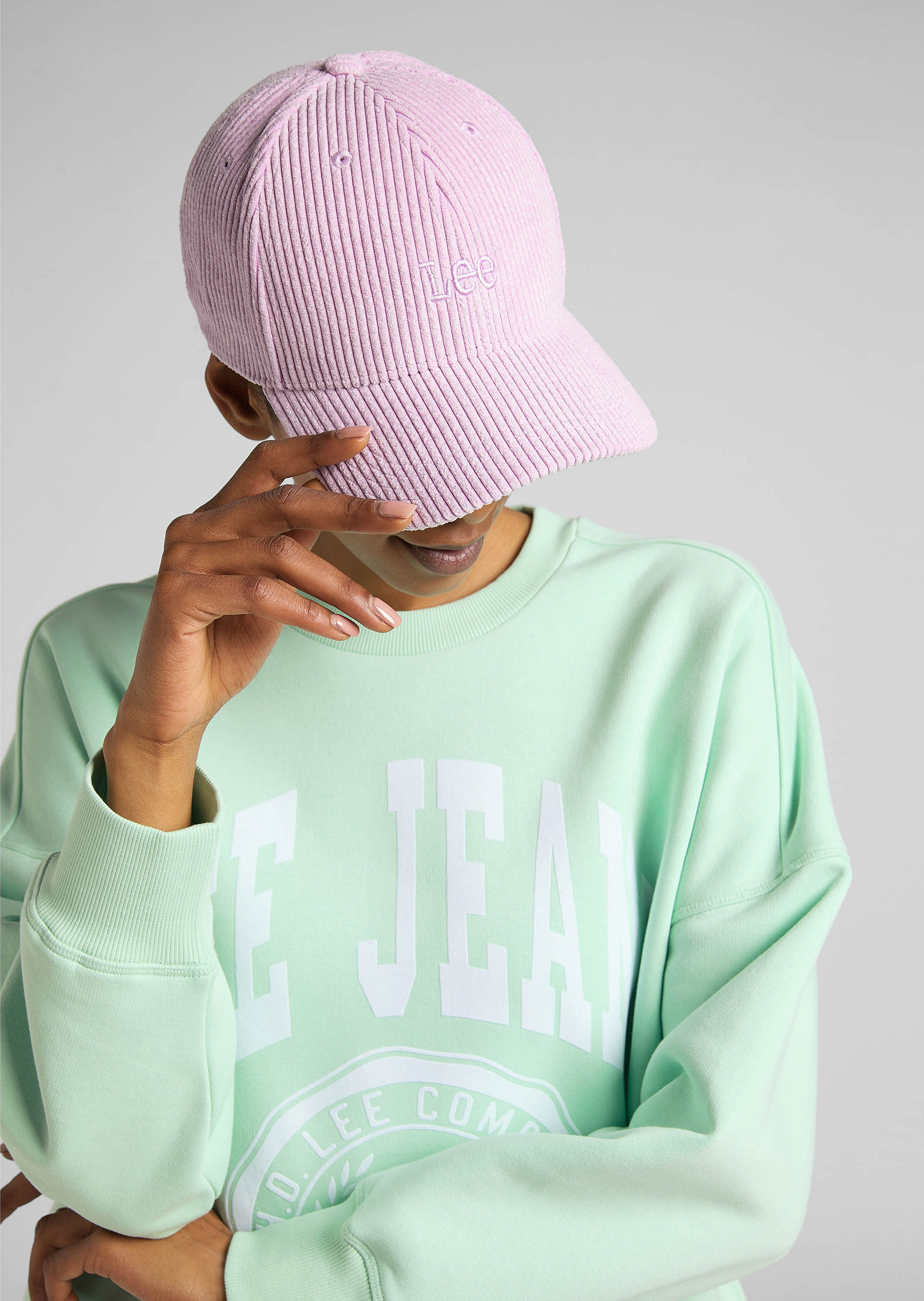 Meskie Buty Sportowe Lee Cord Cap Sugar Lilac - LP544379