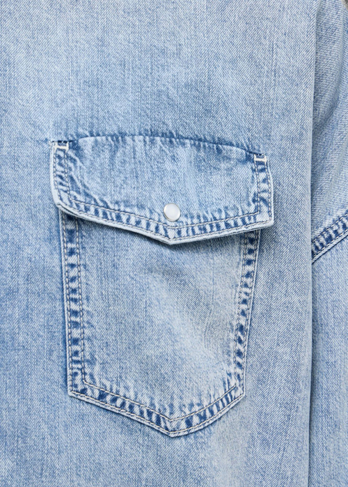 Damska Koszula Dzinsowa Mustang Ruby Pockets Denim Blue - 1016224-5000-101