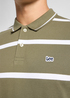 Mska Koszulka Polo Lee Pique Polo Mercantile Stripe Green - 112363858