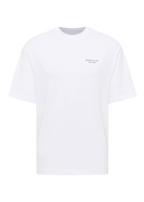 Meski T Shirt Mustang Akron Bright White - 1016284-2007