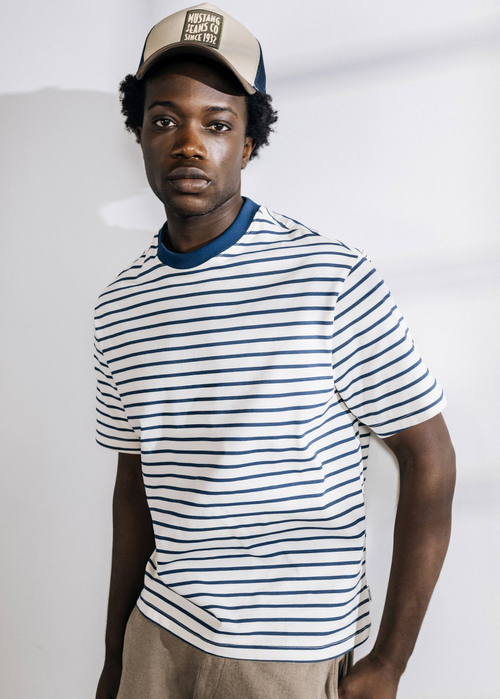 Meski T Shirt Mustang Allentown Summer Stripe - 1016286-12578