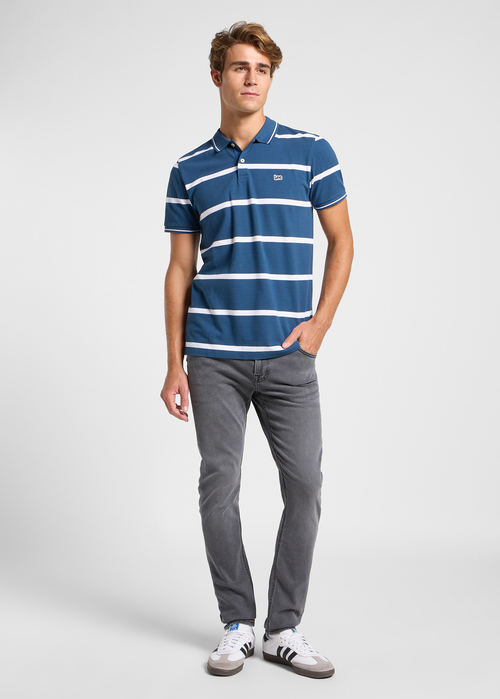 Meska Koszulka Polo Lee Pique Polo Orion Stripe - 112363857