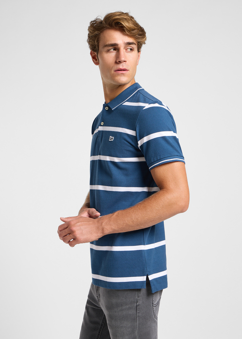 Meska Koszulka Polo Lee Pique Polo Orion Stripe - 112363857