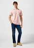 Meska Koszulka Polo Wrangler Polo Shirt Silver Pink - 112362688