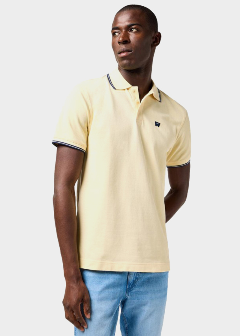 Mska Koszulka Polo Wrangler Polo Shirt Banana Crepe - 112362826