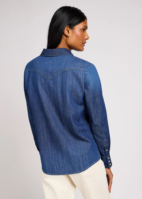 Damska Koszula Dzinsowa Lee Regular Western Shirt Through The Woods - 112350256