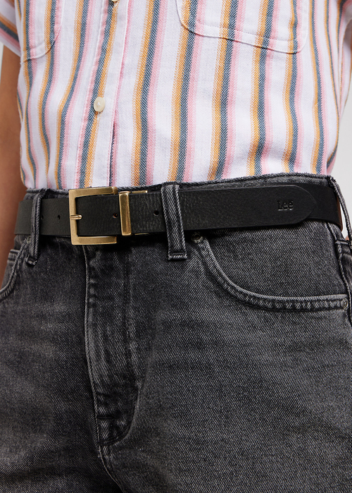 Pasek Damski Lee Reversible Belt Tan - 112351440