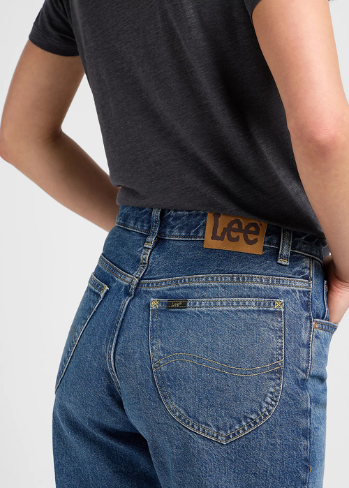 Damskie Spodnie Dinsowe Lee Classic Rider Jeans Classic Indigo - L35FHGD75