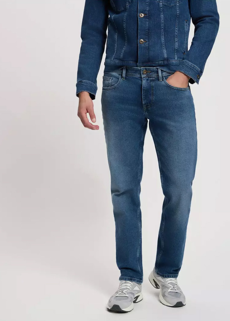 Meskie Spodnie Dzinsowe Cross Jeans Antonio E Dark Blue 311 - E-161-154