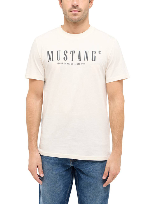 Meski T Shirt Mustang Style Austin Whisper White - 1016264-2013